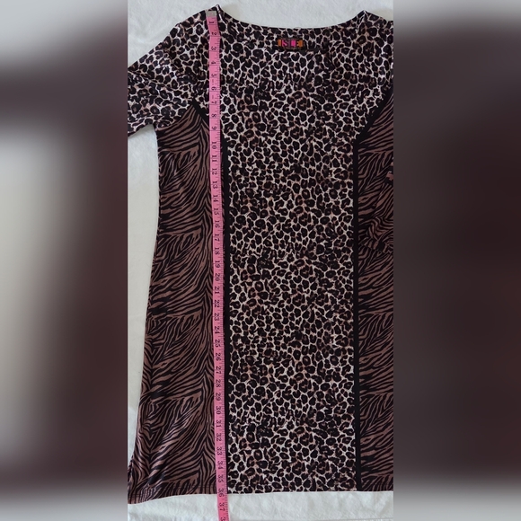 Isle by Melis Kozan Animal Print Dress – 3/4 Sleeve Size XL - Picture 5 of 8